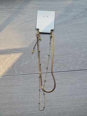 Gold Tone Necklace Combo